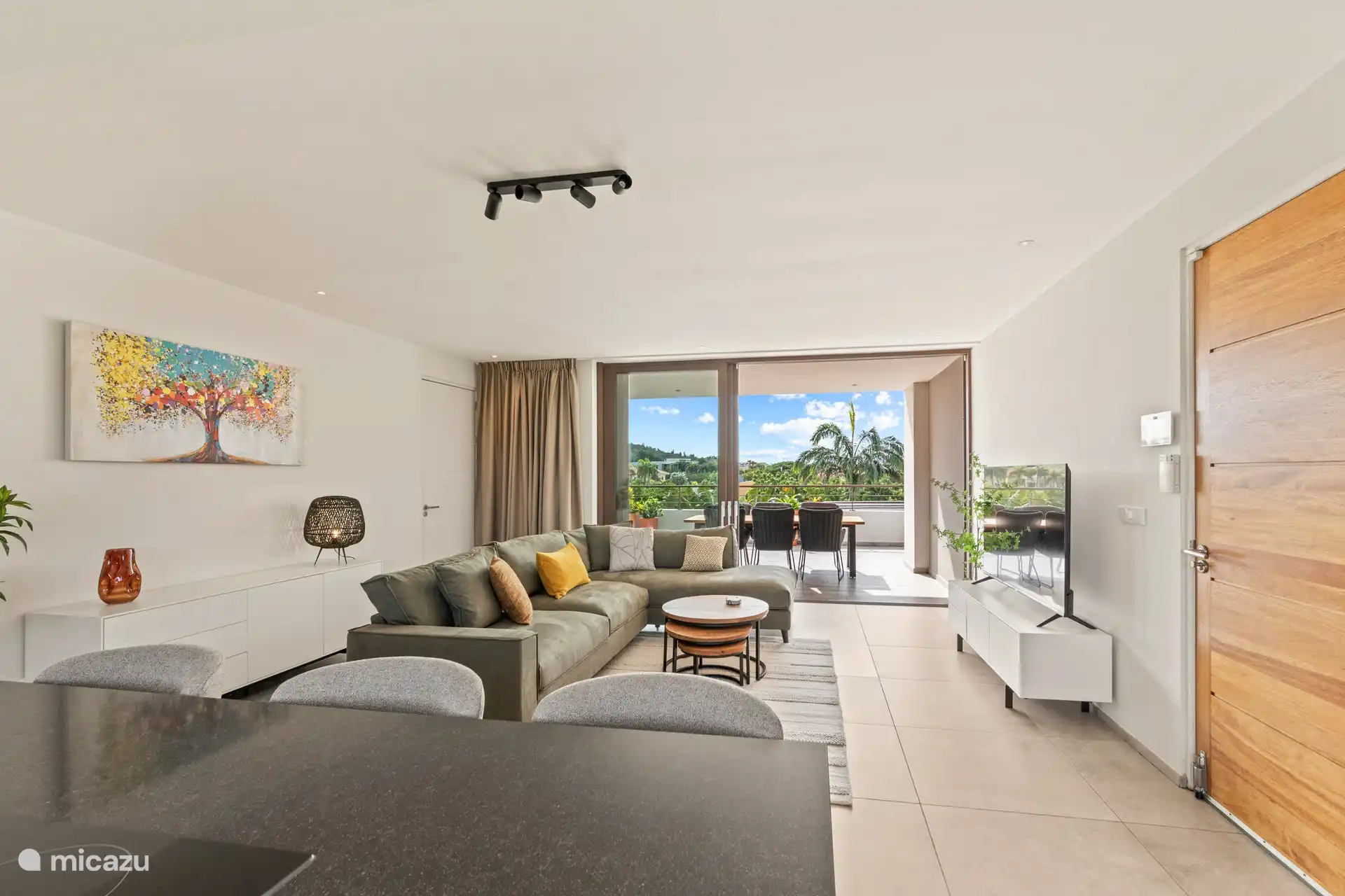 Woonkamer met smart TV