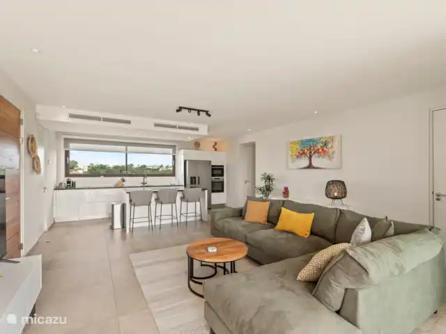 JSA11 Appartement sur le toit du complexe  | Curaçao, Banda Ariba (est), Jan Sofat - appartement Salon et cuisine