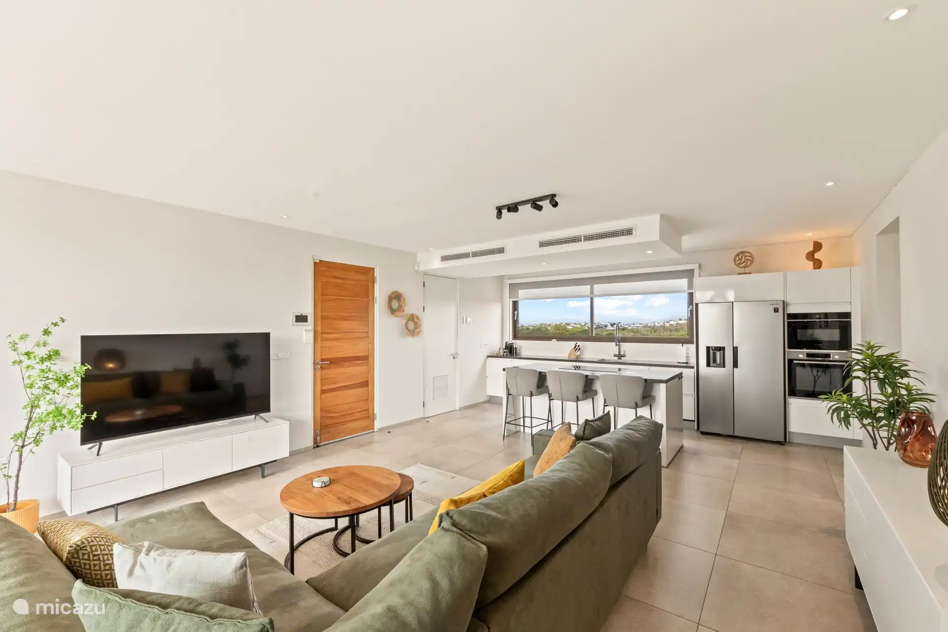 Woonkamer met smart TV