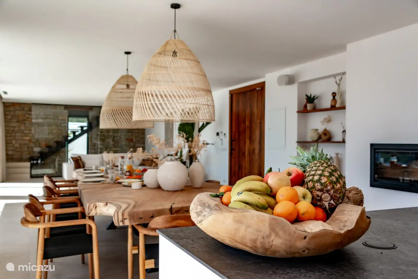 Blick aus der offenen Küche.