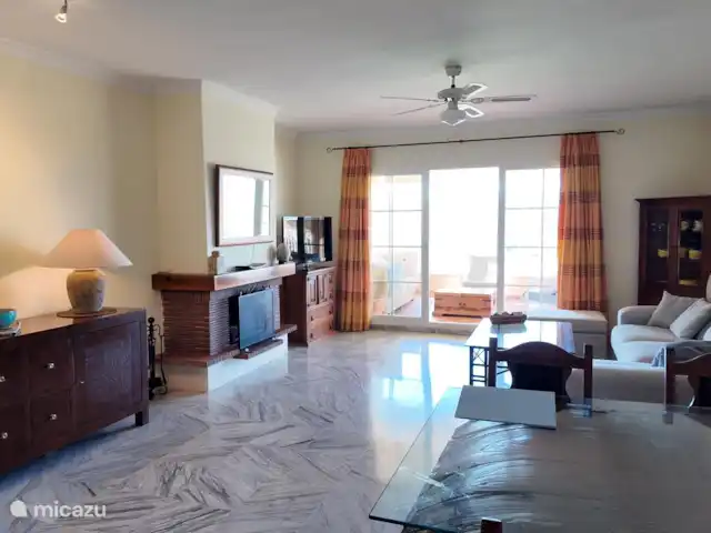 Casa Sans Soucis huren in Spanje, Costa del Sol, Alhaurin golf - appartement Woonkamer met toegang tot het terras