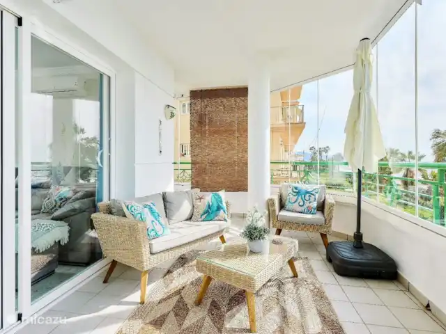 Location de Vacances Espagne, Costa del Sol, Torrox, appartement - Oasis vue mer Terrasse avec vue sur la mer.