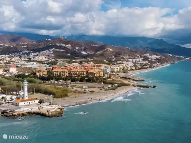 Location de Vacances Espagne, Costa del Sol, Torrox, appartement - Oasis vue mer Vue aérienne de Wild Palms Apartments.