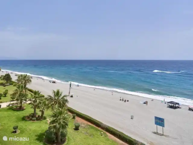 Location de Vacances Espagne, Costa del Sol, Torrox, appartement - Oasis vue mer Vue sur la mer Méditerranée depuis la terrasse sur le toit.