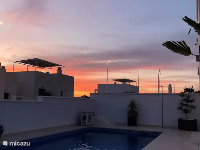 Casa NyMa | Espagne, Costa Cálida, Mazarrón - villa Piscine à la lumière du soir