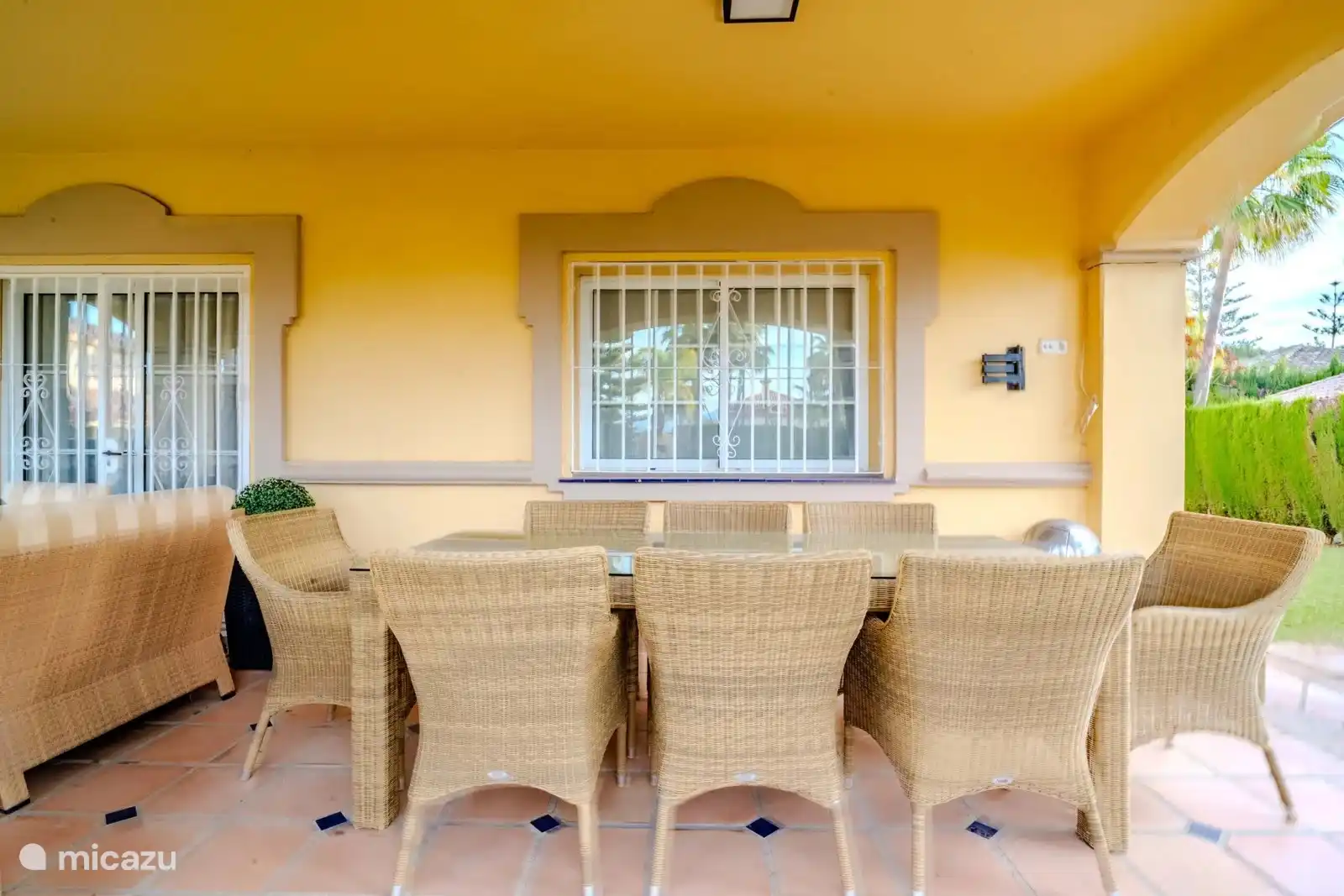 Essbereich im Garten