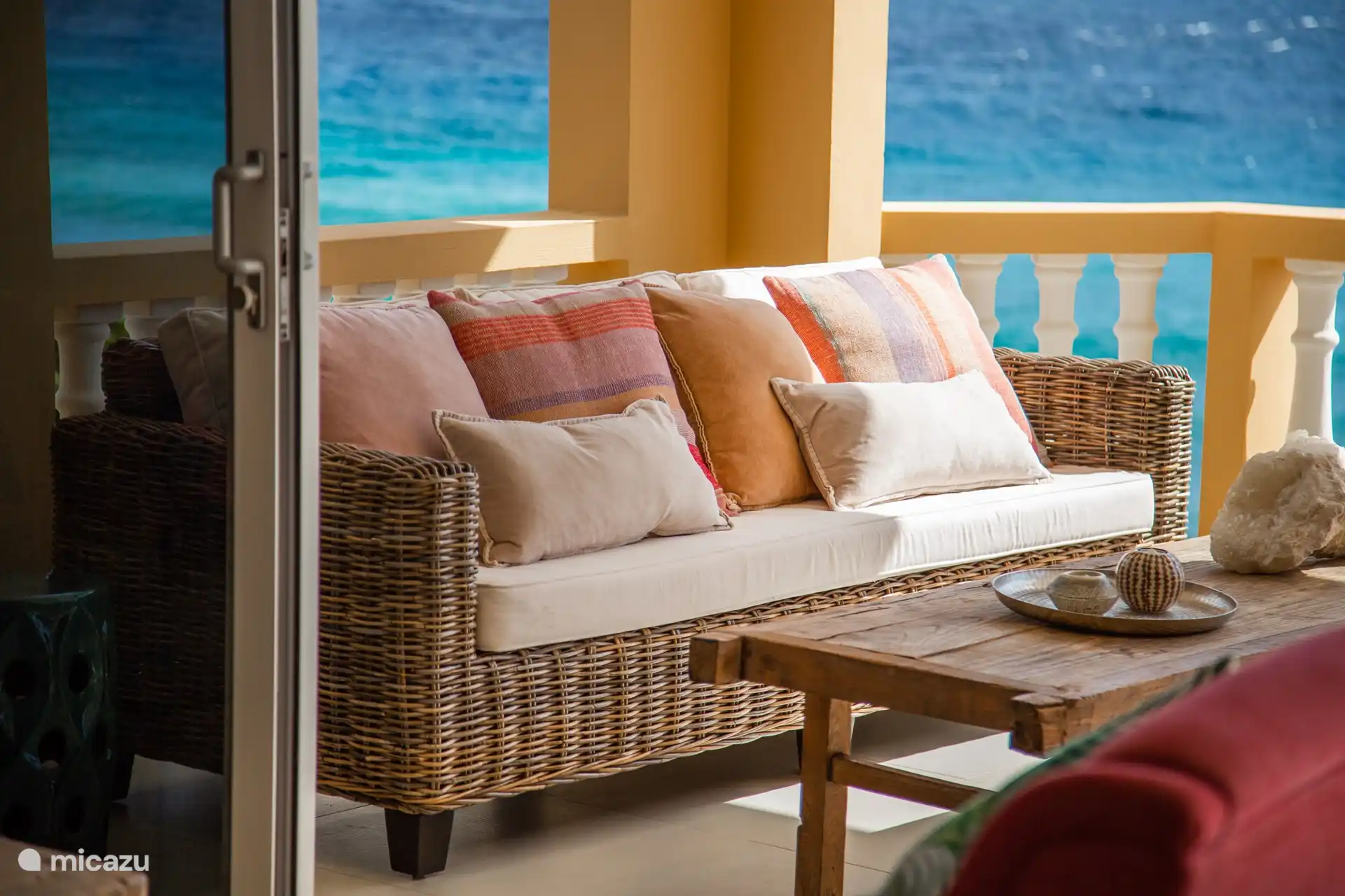 Schöner Meerblick vom Balkon