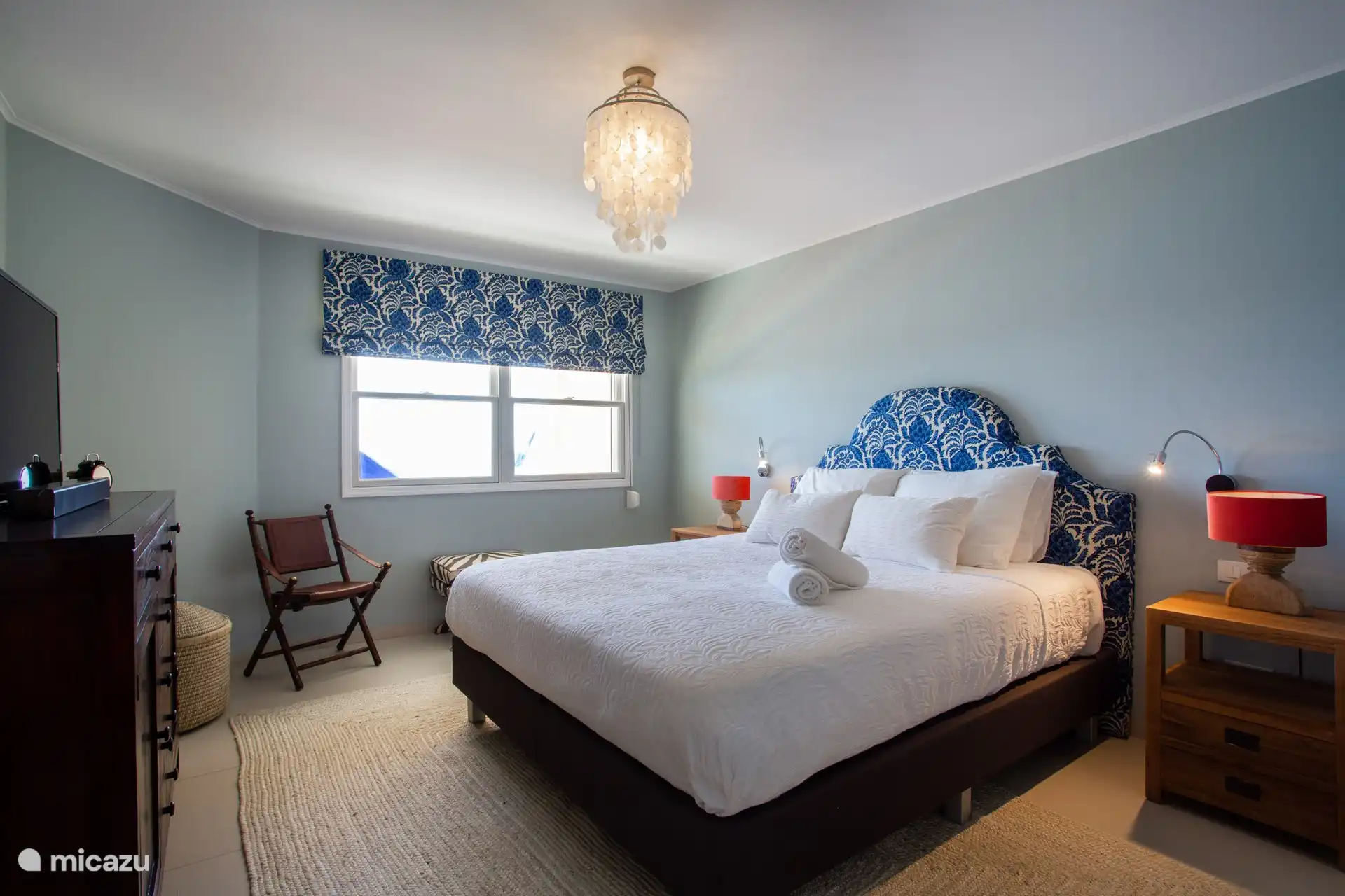 Schlafzimmer 3 mit Doppelbett, Klimaanlage und Bad