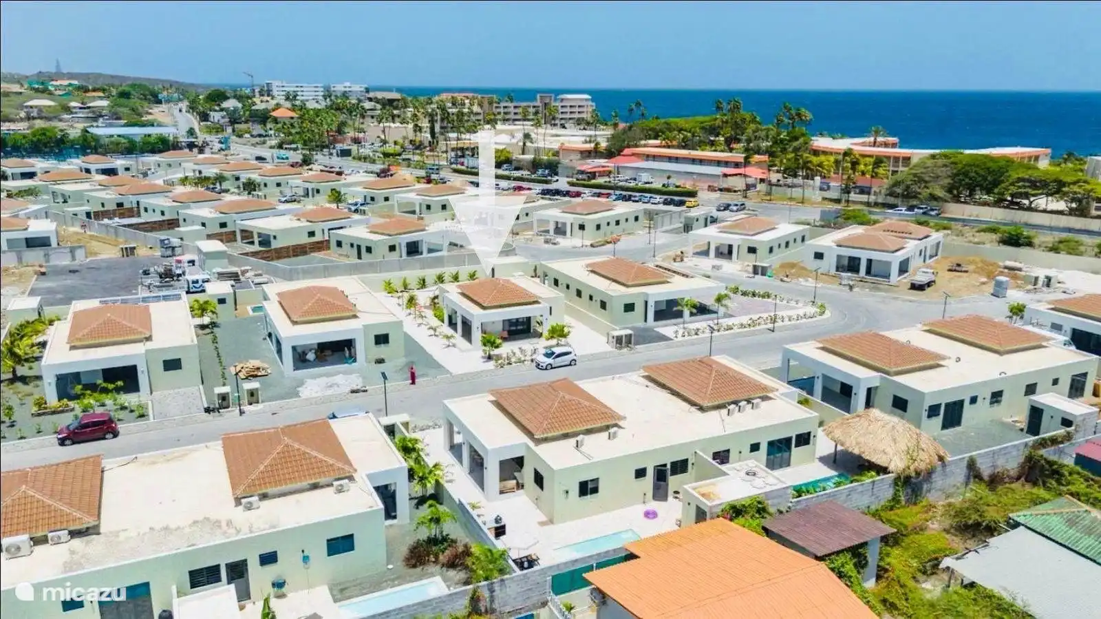 Voici le chalet dans le parc