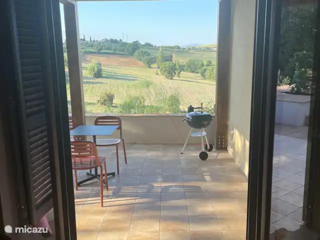 geschakelde woning huren in Italië, Umbrië, Castiglione Del Lago – Casa Profondo Het uitzicht vanuit die slaapkamer :))