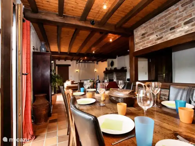 Bellevue huren in België, Ardennen, Aywaille - villa Eettafel woonkamer