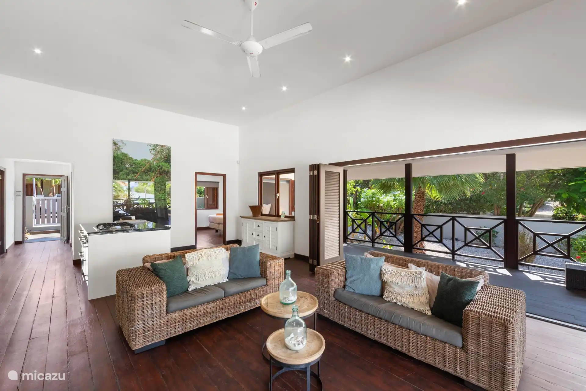 Living room patio doors 