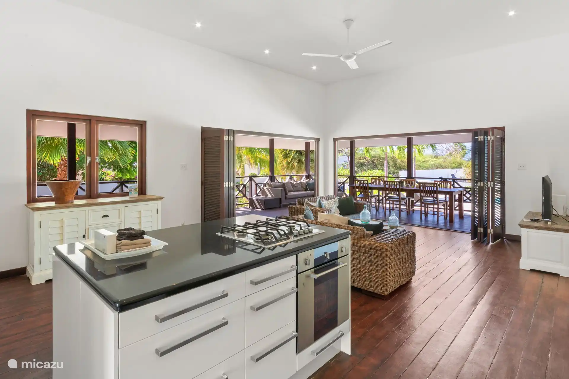 kitchen with cooking island