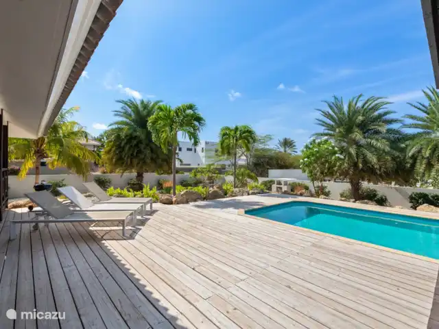 Villa Lotus Bleu Jan Thiel | Curaçao, Banda Ariba (est), Jan Thiel - villa Grande terrasse de piscine