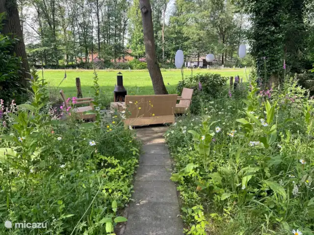 Heureux à l’extérieur | Pays-Bas, Overijssel, Nutter - maison de vacances Chemin vers l’espace lounge