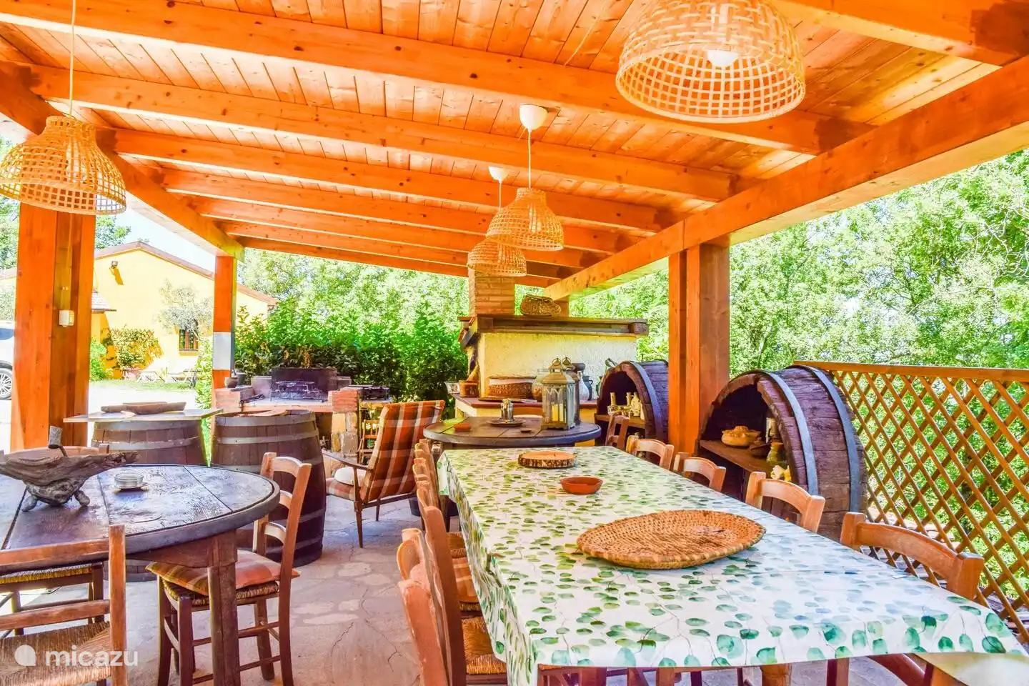 Photo de l’espace extérieur couvert