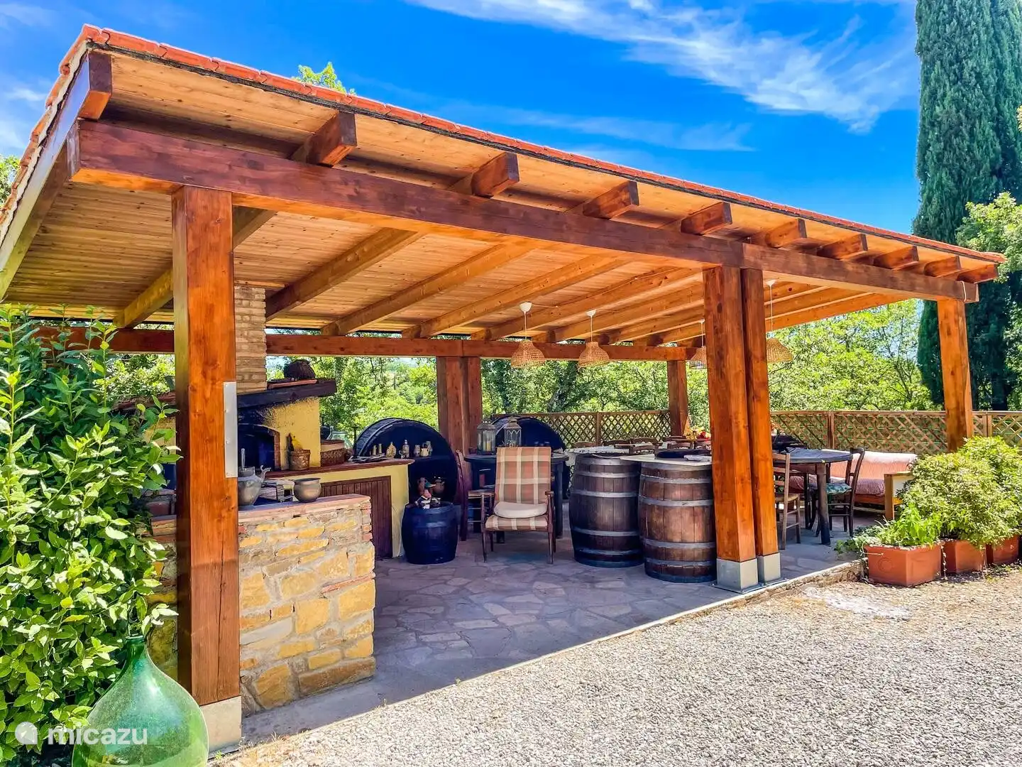 Photo de l’espace extérieur couvert