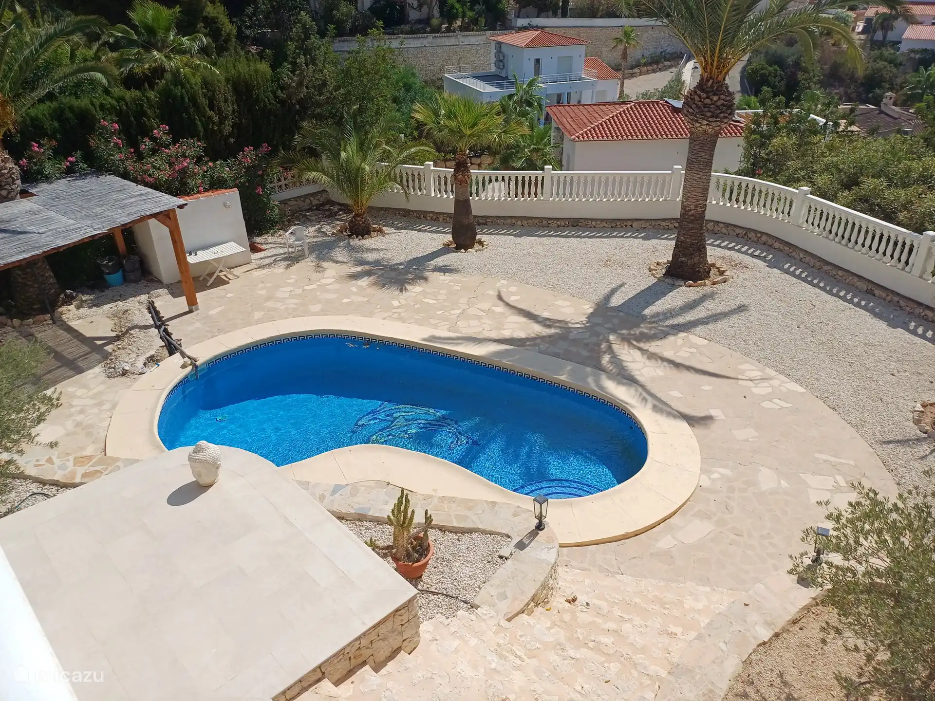 Blick auf die Terrasse unten