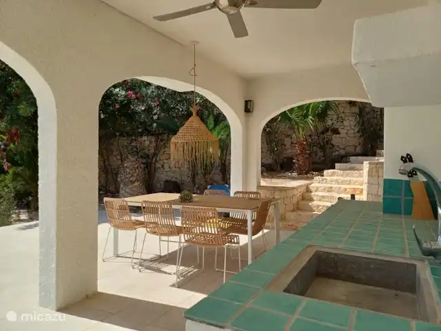 Vista Maryvilla | Espagne, Costa Blanca, Moraira - villa cuisine extérieure sur la terrasse couverte