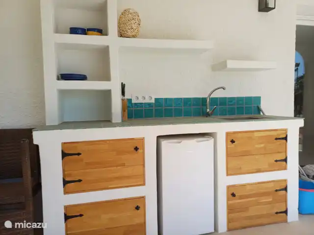Vista Maryvilla | Espagne, Costa Blanca, Moraira - villa Cuisine extérieure avec réfrigérateur