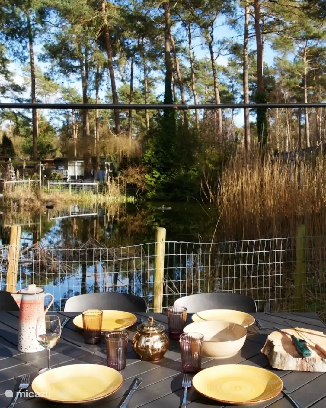 Frühstück am Teich!