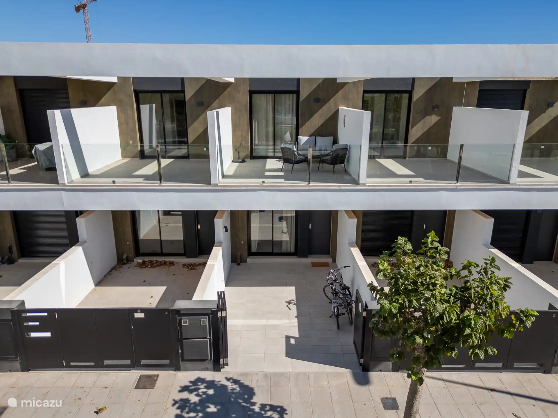 Front view of the house