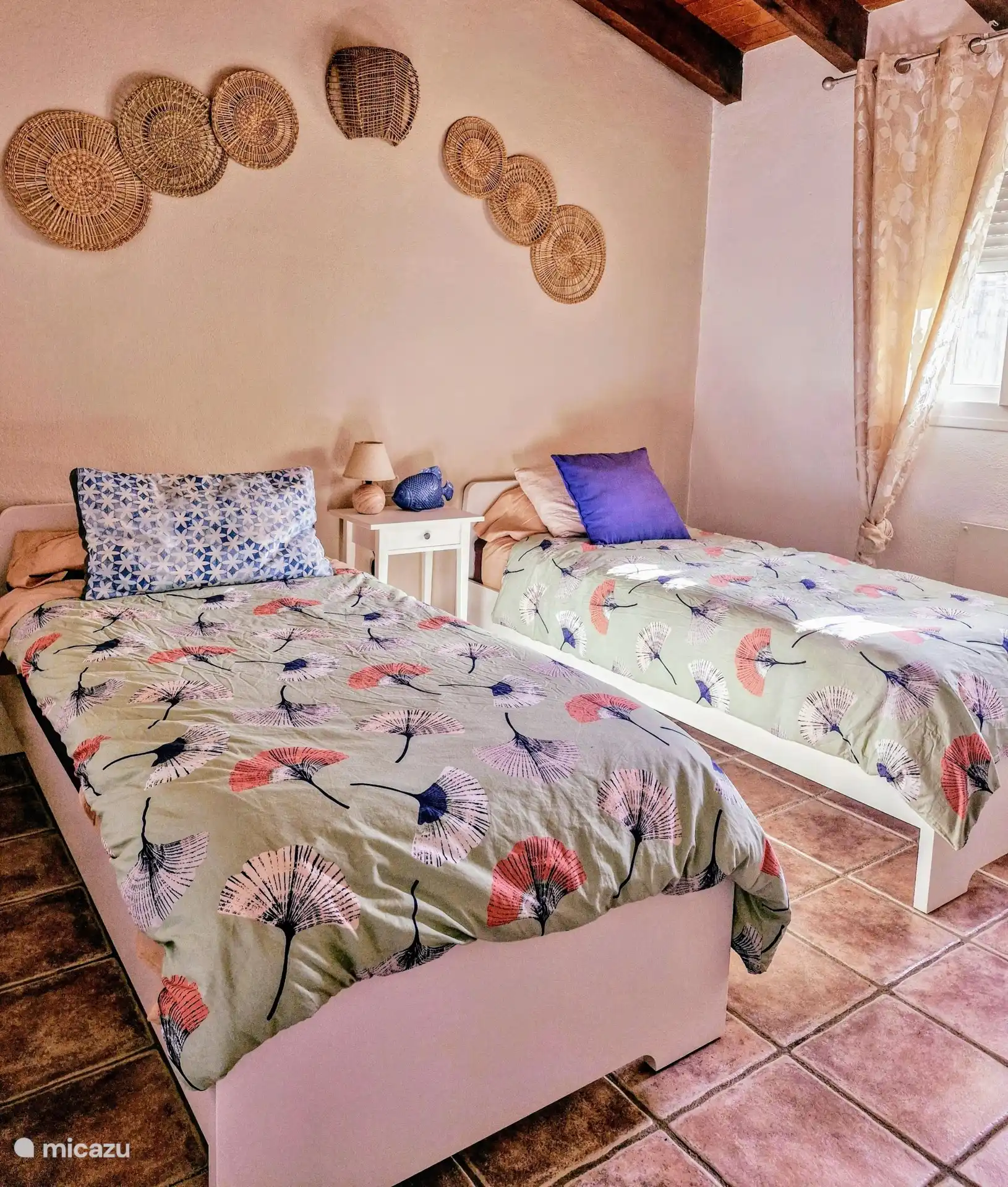 2de slaapkamer met 2 aparte bedden