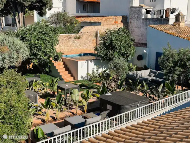 Location de Vacances Portugal, Algarve, Albufeira, appartement - Le vieux coin des pêcheurs - 12 Photo jardin depuis le toit-terrasse