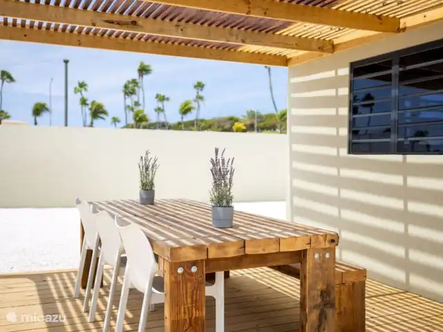 Villa Monrel huren in Curaçao, Banda Ariba (oost), Mambo Beach - villa Buitenaanzicht pergola