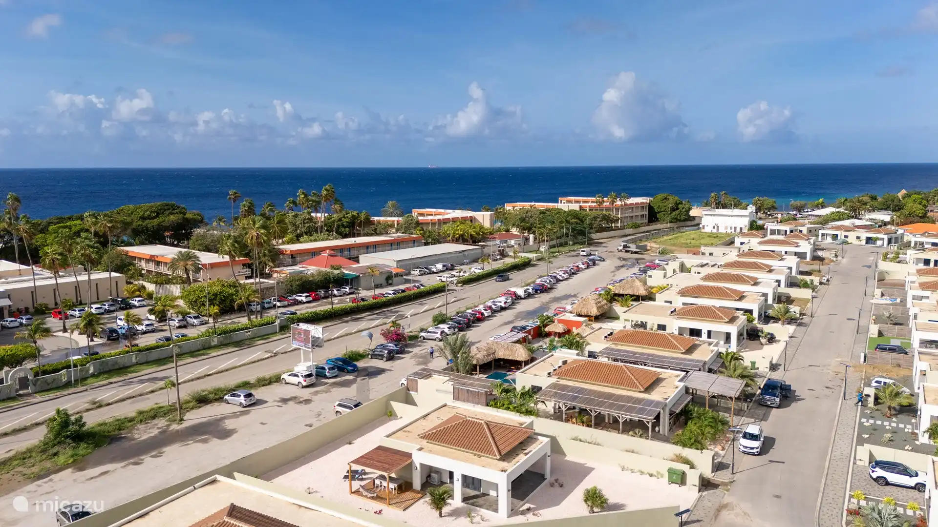 The resort right by the sea