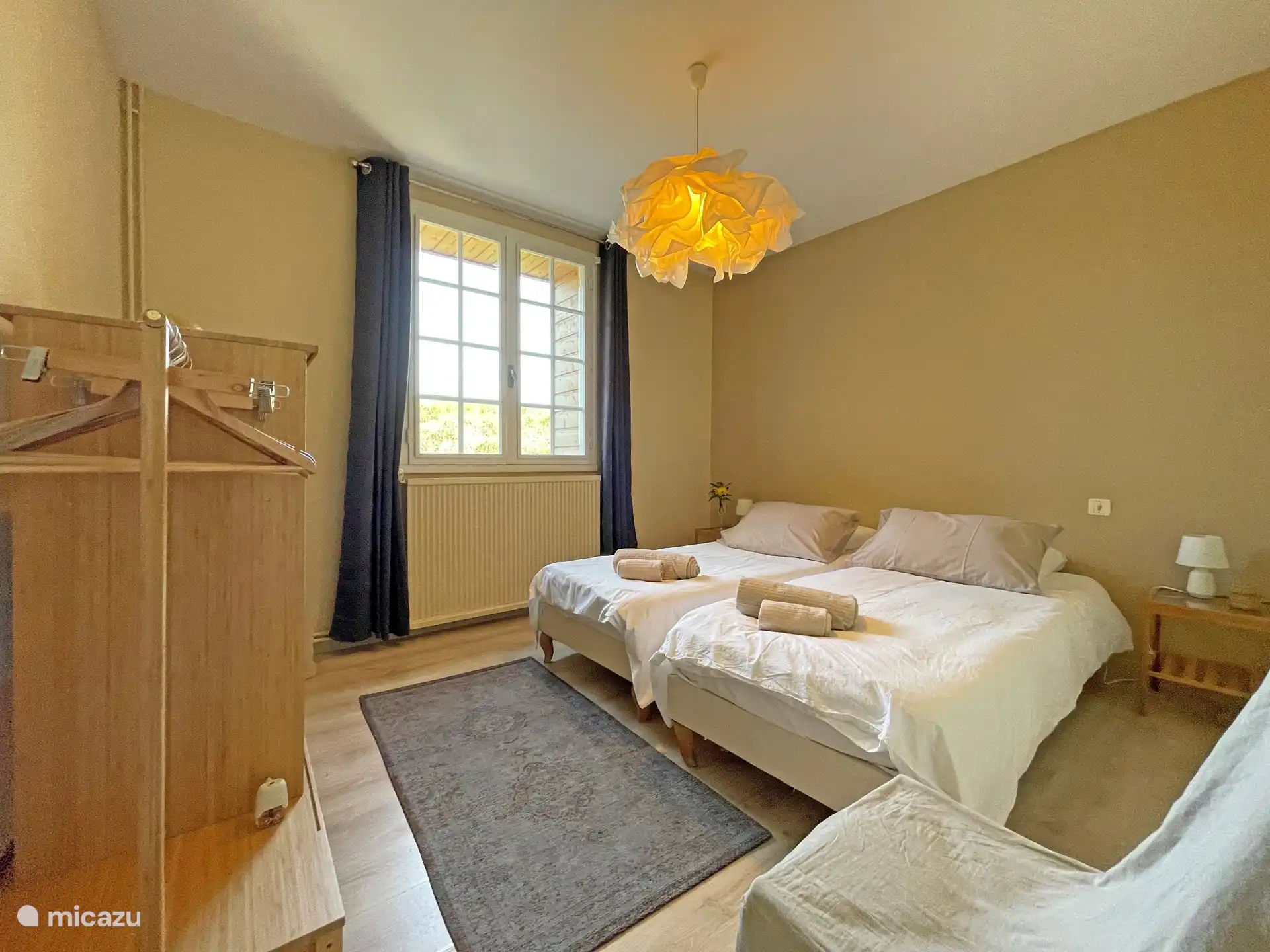 Kamer met 2 eenpersoonsbedden