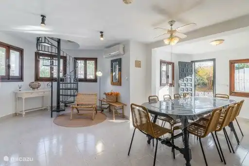 Dining table, living space on the ground floor _ Casa Diana Benissa