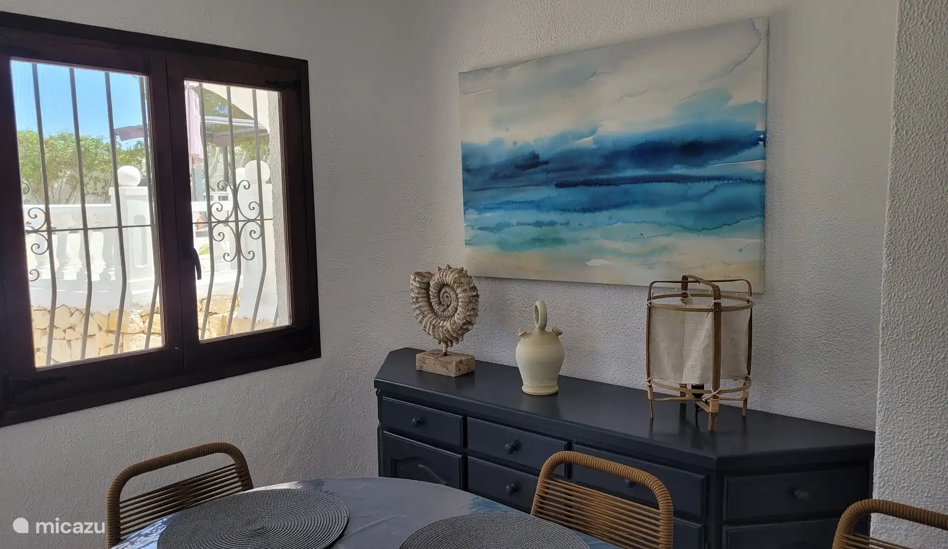 Living space, cupboard on the ground floor _ Casa Diana Benissa