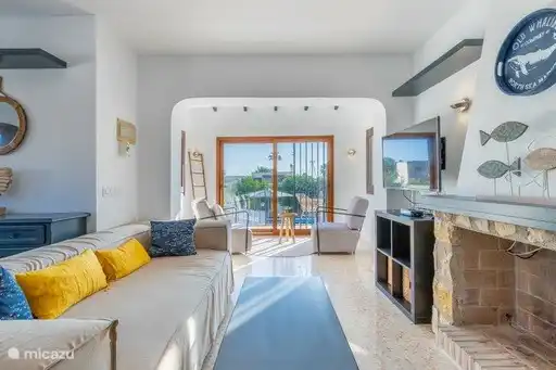 Sofa and TV on floor _ Casa Diana _ Benissa