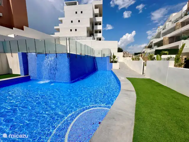 Location de Vacances Espagne, Costa Blanca, Orihuela Costa, appartement - Appartement design avec méga terrasse Piscine