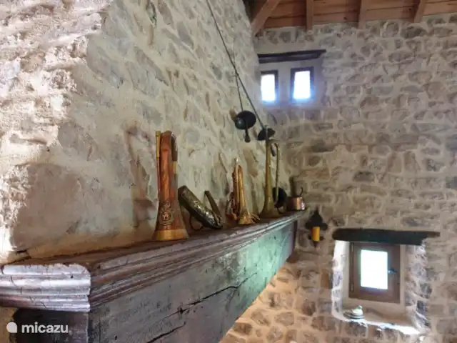 gîte / cottage huren in Frankrijk, Ardèche, Saint-Basile – Domaine Doumas Schouw openhaard