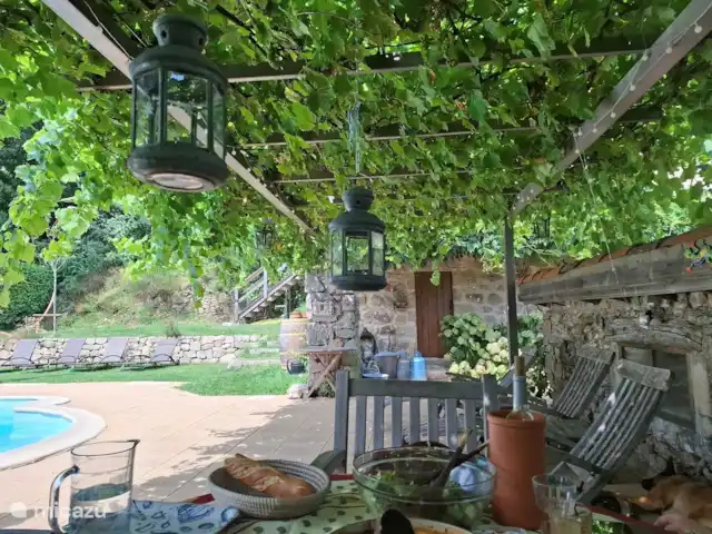 gîte / cottage huren in Frankrijk, Ardèche, Saint-Basile – Domaine Doumas Terras onder de druiven