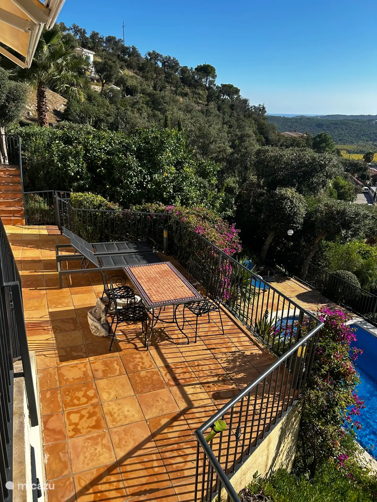 There are several terraces 