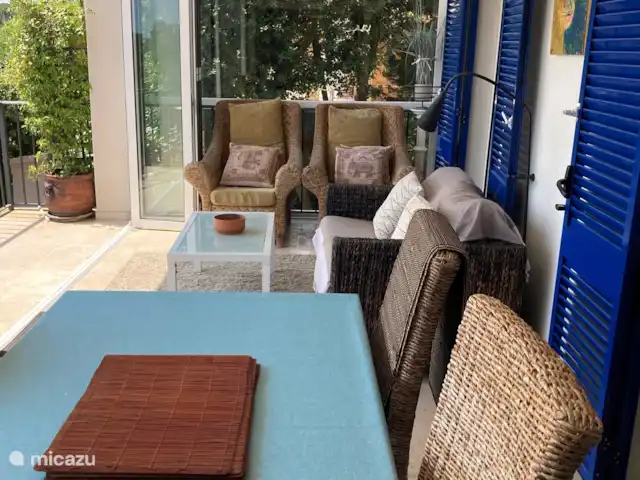 Villa avec piscine privée et climatisation | Espagne, Catalogne, Santa Cristina D'aro - villa Salon sur la terrasse