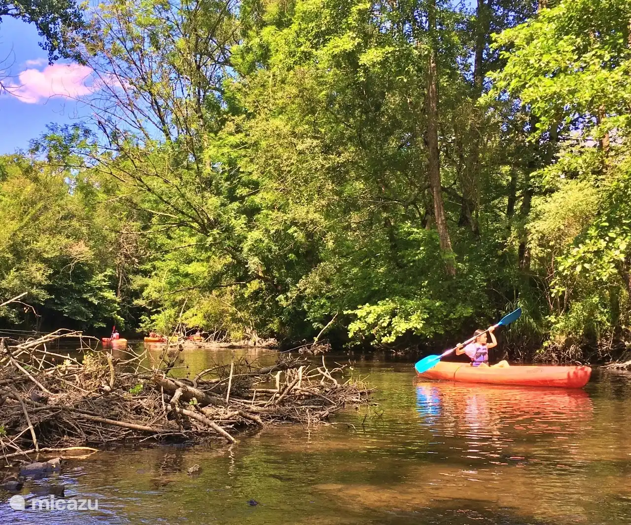 Kanus können im nahe gelegenen Fluss in Montbron gemietet werden. 