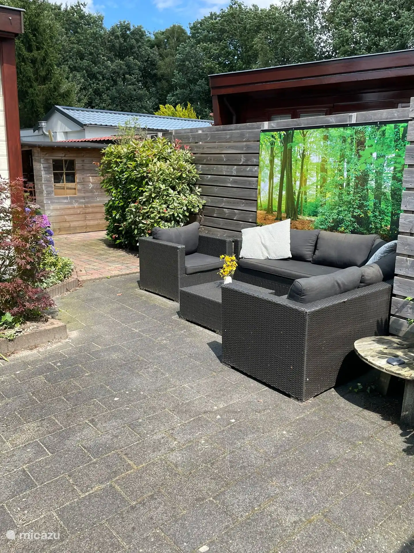 Eingezäunter Garten