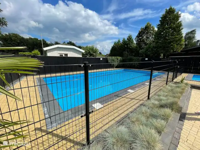 Chalet avec jardin incl vélos Veluwe | Pays-Bas, Gueldre, Wells - tiny house Piscine commune dans le parc, ouverte uniquement pendant les mois d’été