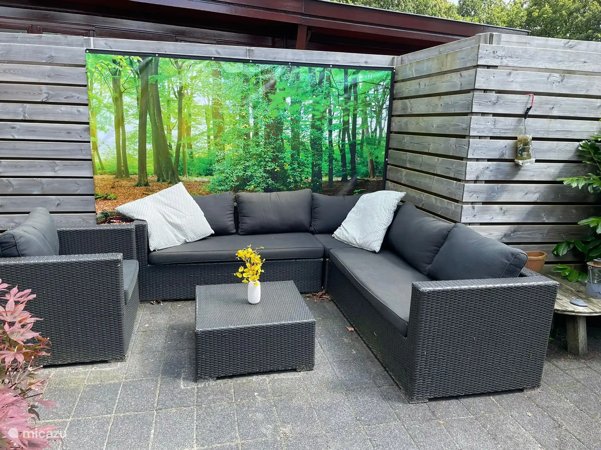 Eingezäunter Garten