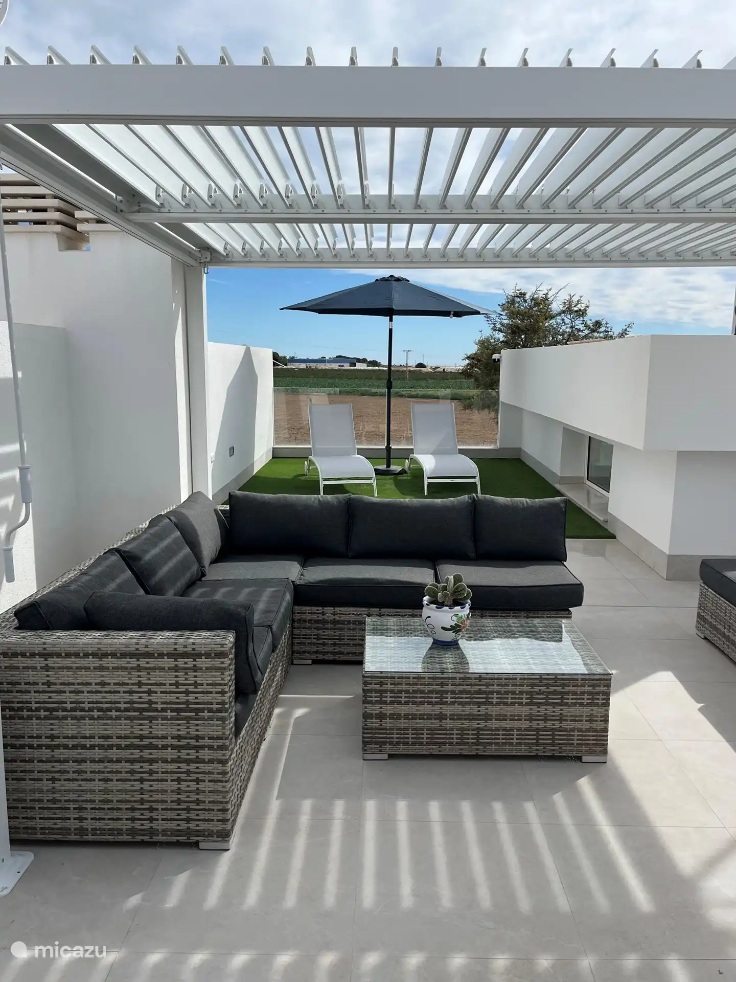 New parasols were purchased in March 2025. The storms of recent times had not done the others any good. 