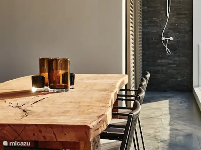 Villa Royale D | Curaçao, Banda Ariba (est), Jan Thiel - villa grande table à manger avec 8 chaises.
