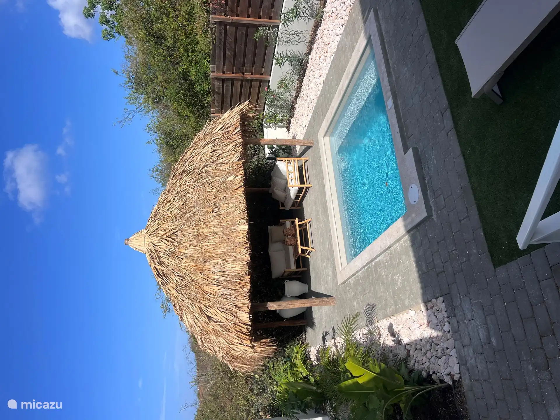 Wassersport, Curaçao, Banda Ariba (Ost), Brakkeput Abou, appartement Stilvoll und neu: Bamboo Bungalow