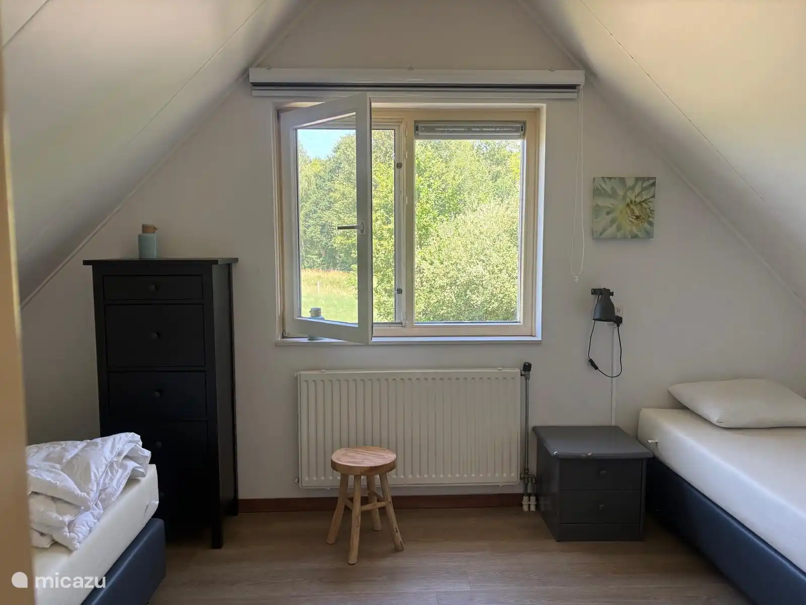 Delantera del dormitorio.