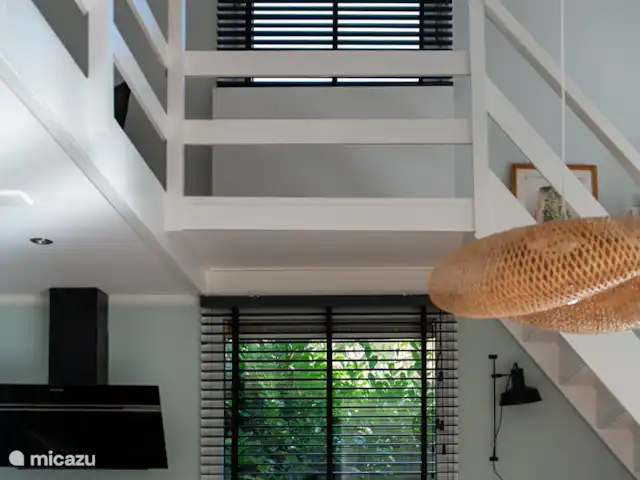 De Pimpelmees en Países Bajos, Frise, Boijl - casa vacacional Vista de la hermosa buhardilla desde la sala de estar.