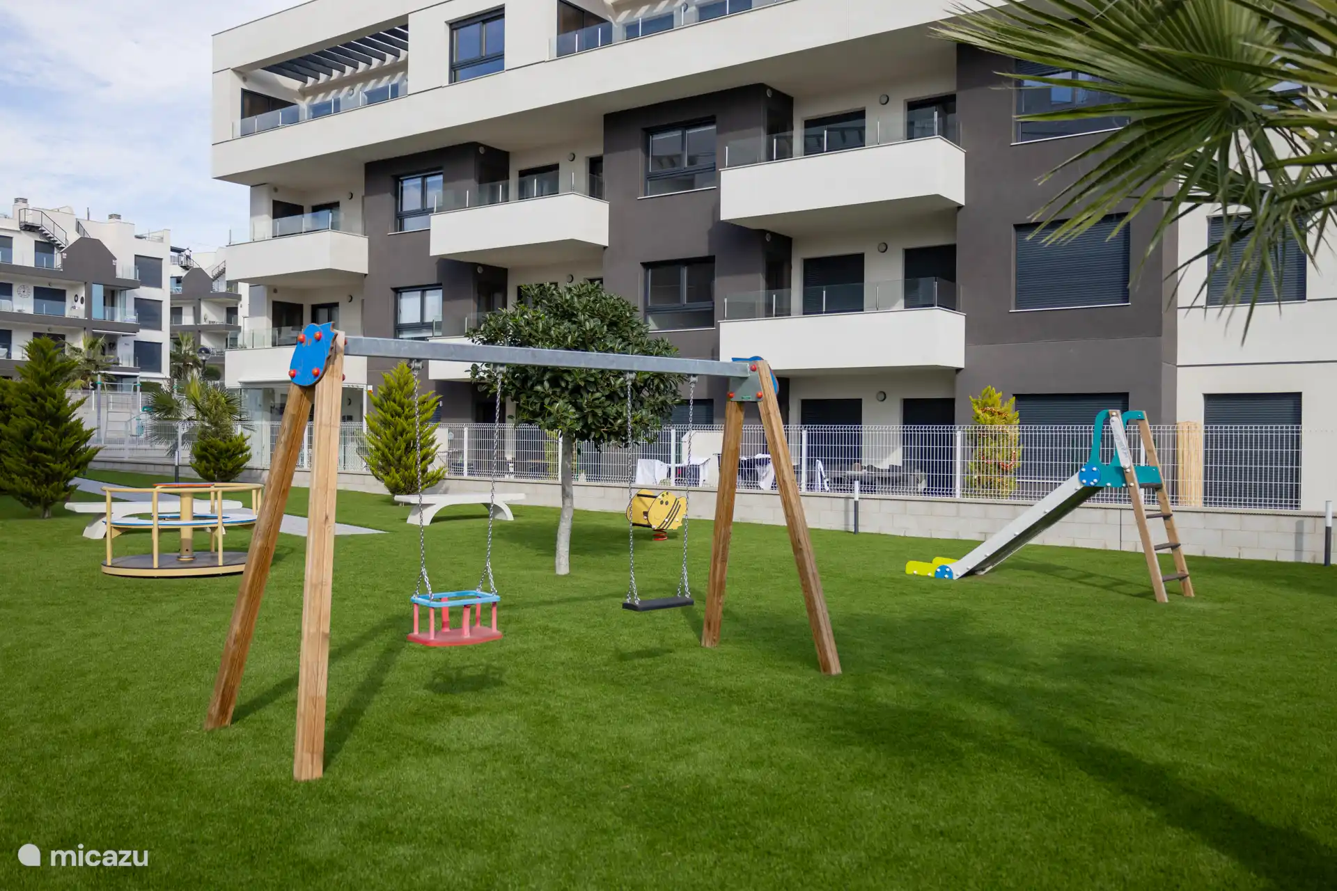 Playground on the complex for the children.