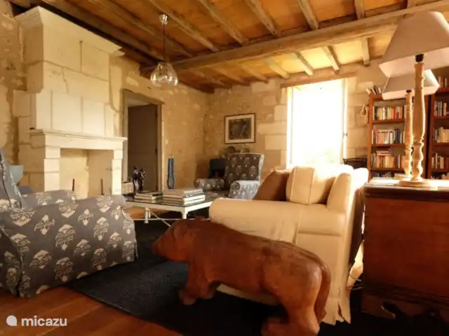 vakantiehuis huren in Frankrijk, Dordogne, La Tour-Blanche-Cercles – Blanchetoure De woonkamer